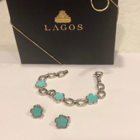 LAGOS Jewelry - Lagos Caviar 925 Sterling Silver & Earrings LAGOS Jewelry - Lagos Caviar 925 Sterling Silver & Earrings
